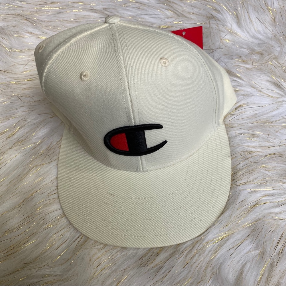 CHAMPION LIFE REVERSE WEAVE BIG C Hat, cream